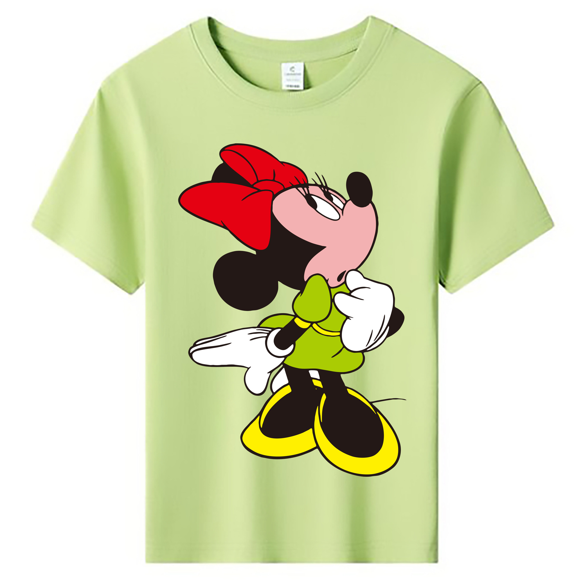 ミッキーマウス Mickey Mouse 綿100％キッズTシャツ（フロントプリント）